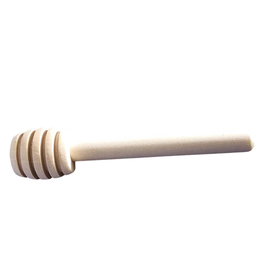 Natural Wood Honey Dipper Wand 3 Inch Small Wooden Honey Server Drizzler Stirrer